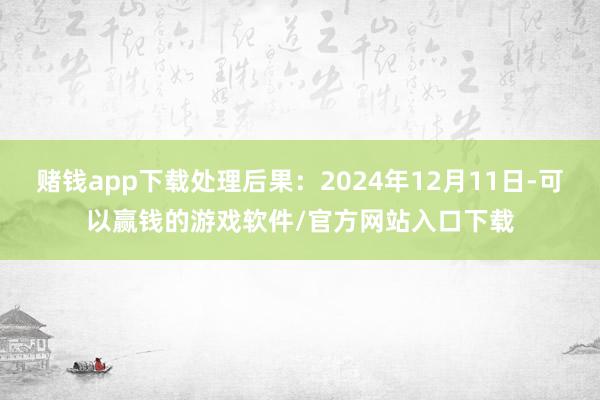 赌钱app下载处理后果：2024年12月11日-可以赢钱的游戏软件/官方网站入口下载